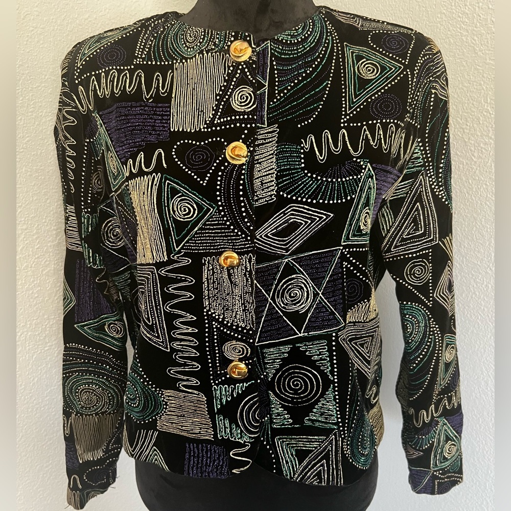 Velvet Vintage Blazer 80's-90's. Made in the U.S.A.